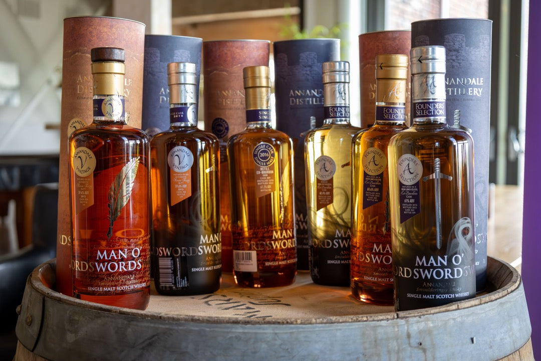 Annandale whiskyselectie voor een whiskyproeverij op jouw locatie